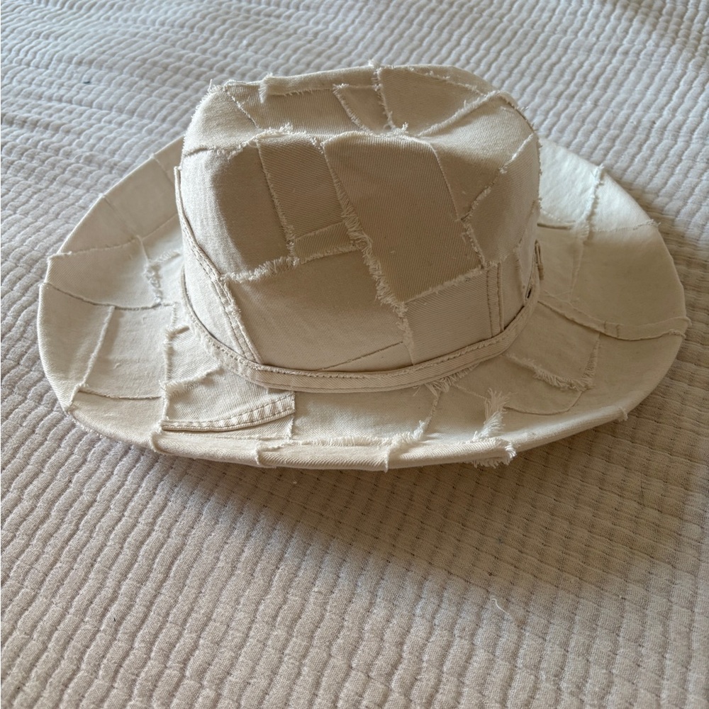 Levis Denim White Patchwork Hat - Custom Made! Co… - image 4